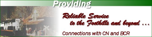 Providing reliable service to the Foothills and beyond...